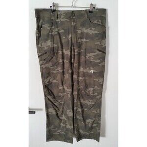 Eddie Bauer First Ascent Cargo Pants Mens 36x30 (Tag 36x32) Camo Hiking Outdoor